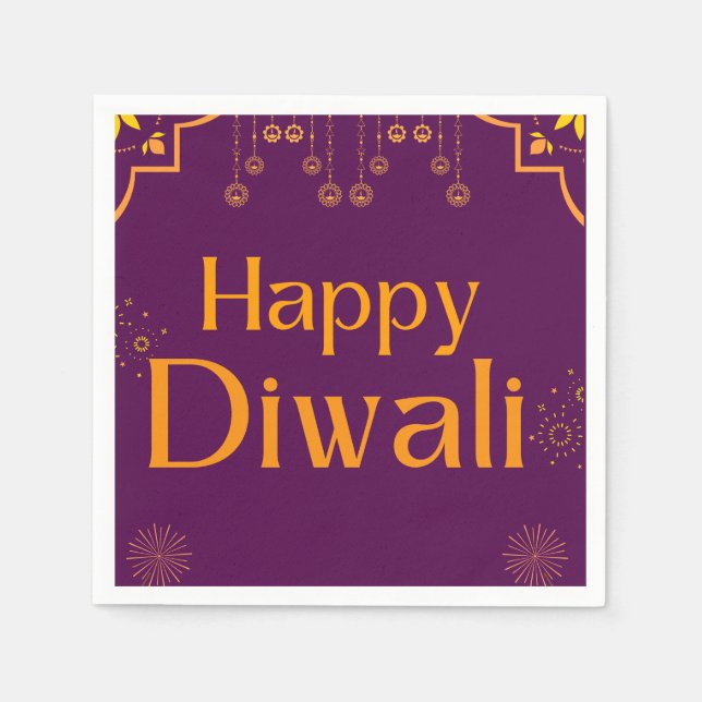 Happy Diwali Party  Napkin (Front)