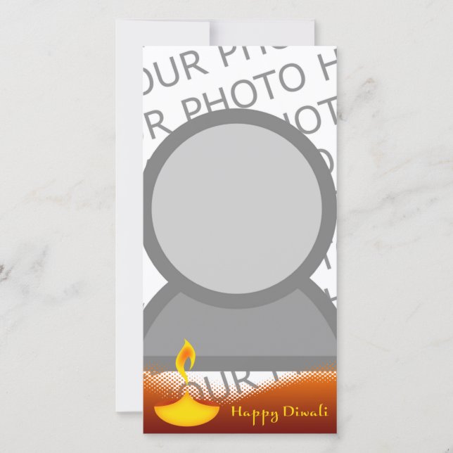 happy diwali photo card (Front)