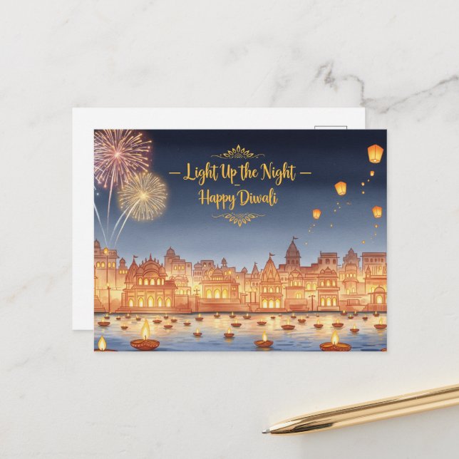 Happy Diwali  Postcard (Front/Back In Situ)