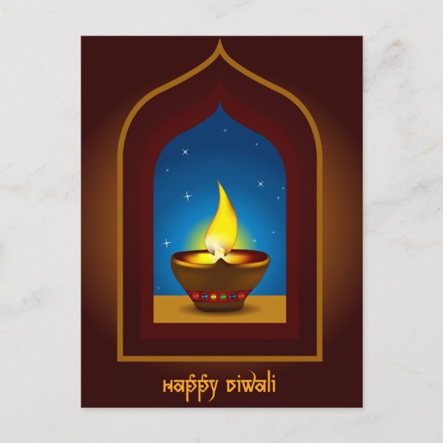 Happy Diwali Postcard (Front)