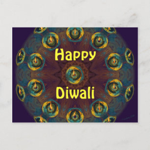 Happy Diwali postcard. Postcard