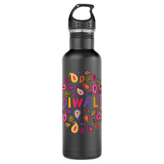Happy Diwali Prosperity Deepavali Festival of Ligh 710 Ml Water Bottle