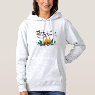 Happy Diwali Pullover Hoodie   Festival Sweatshirt