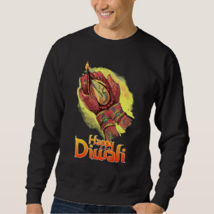 Happy Diwali Square Diwali 2022 Festival Of Light Sweatshirt