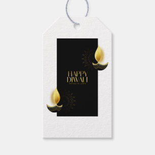 Happy Diwali with Diya Gift Tags