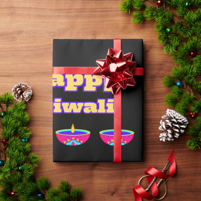 Happy Diwali (Wrapping Paper) Wrapping Paper (Holiday Gift)