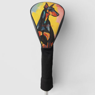 Happy Doberman Dog 01 - Kaori Golf Head Cover