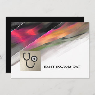 Happy Doctors' Day. Custom Flat Greeting Cards