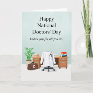  Happy Doctor's Day Doctor Office  Card