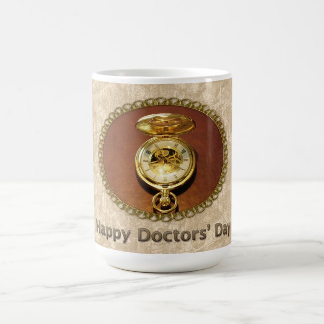 Happy Doctors' Day Gold TimePiece Coffee Mug (Center)