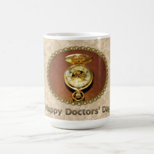 Happy Doctors' Day Gold TimePiece Coffee Mug
