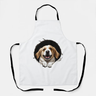 Happy dog apron