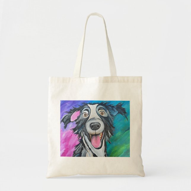 Happy Dog Canvas Bag (Front)