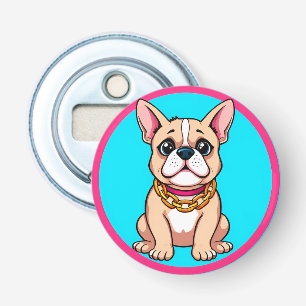 Happy Dog Cartoon Illustration Bottle Opener