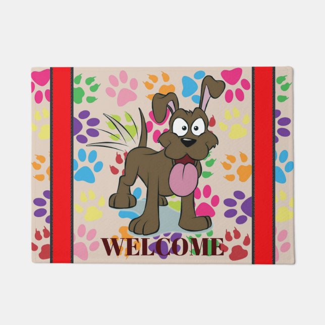 Happy Dog Door Mat (Front)