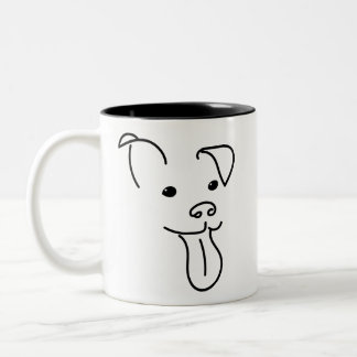 Happy Dog Face Mug