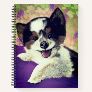 Happy Dog Face Notebook