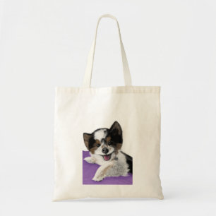 Happy dog face Tote Bag