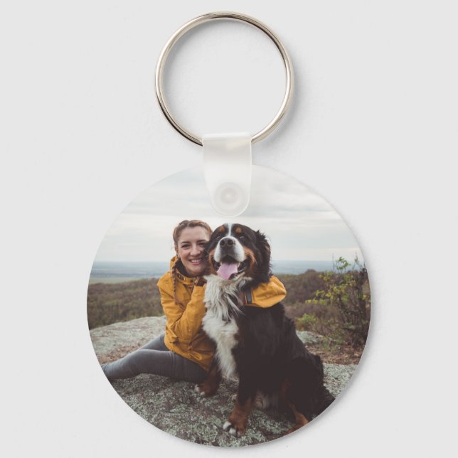Happy Dog & Friend Keychain (Front)