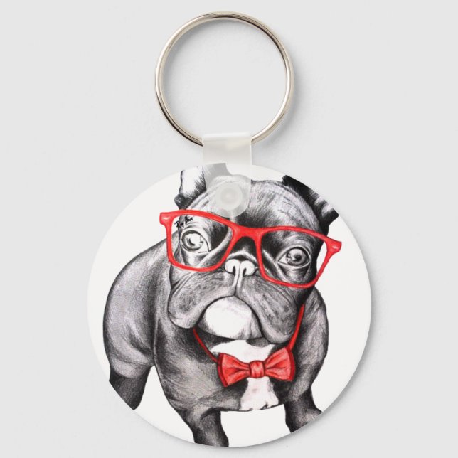 Happy Dog Key Ring (Front)