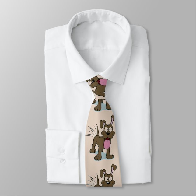 Happy Dog Necktie (Tied)