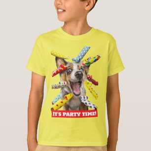 Happy Dog Party Blowers T-Shirt