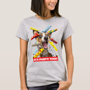 Happy Dog Party Blowers T-Shirt