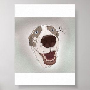 Happy Dog Poster