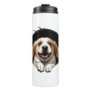 Happy dog   thermal tumbler