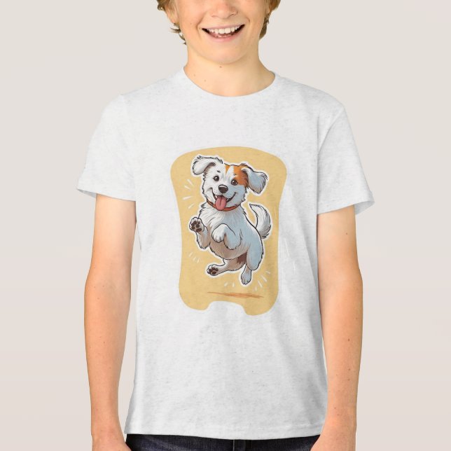 Happy Dog Tri-Blend Shirt (Front)