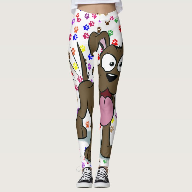 Happy Dog Women's Leggings (Front)
