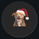 Happy Dogs at Christmas Funny Dogs Classic T-Shirt Classic Round Sticker<br><div class="desc">Happy Dogs at Christmas Funny Dogs Classic T-Shirt</div>