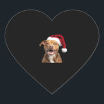 Happy Dogs at Christmas Funny Dogs Classic T-Shirt Heart Sticker<br><div class="desc">Happy Dogs at Christmas Funny Dogs Classic T-Shirt</div>