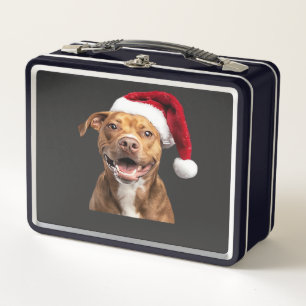Happy Dogs at Christmas Funny Dogs Classic T-Shirt Metal Lunch Box