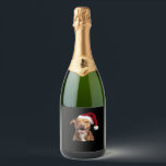 Happy Dogs at Christmas Funny Dogs Classic T-Shirt Sparkling Wine Label<br><div class="desc">Happy Dogs at Christmas Funny Dogs Classic T-Shirt</div>
