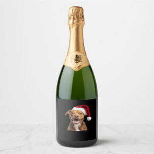 Happy Dogs at Christmas Funny Dogs Classic T-Shirt Sparkling Wine Label