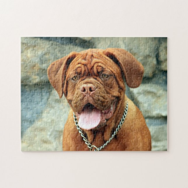 Happy Dogue de Bordeaux  Jigsaw Puzzle (Horizontal)