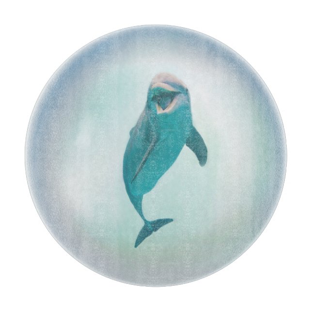 Happy Dolphin Cutting Board (Front)