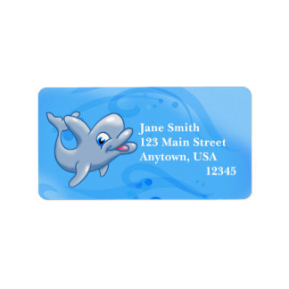 Happy Dolphin Label