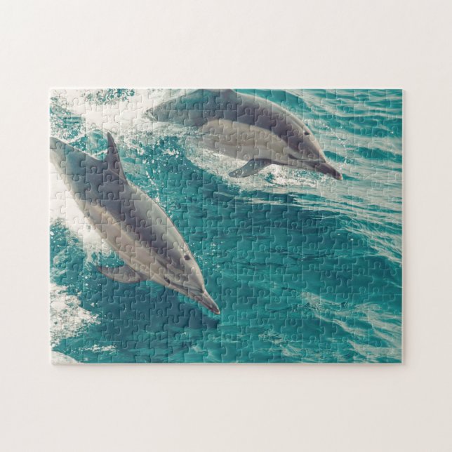 Happy Dolphins Jigsaw Puzzle (Horizontal)