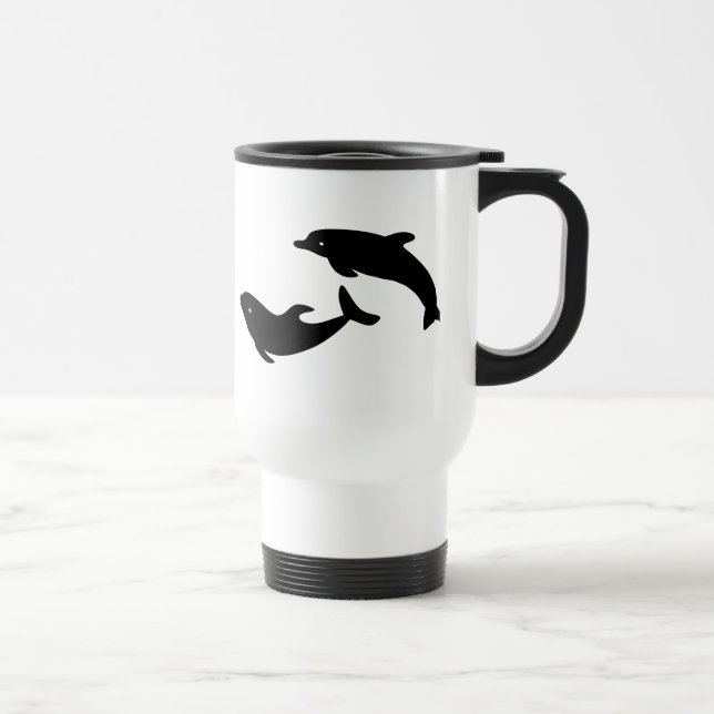 Happy Dolphins Travel Mug (Right)