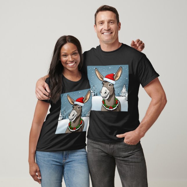 Happy donkey christmas T-Shirt (Unisex)