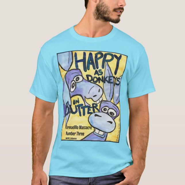 Happy Donkeys t-shirt (Front)