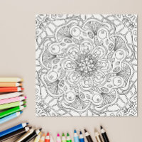 Happy Doodles: Autumn Colouring Page
