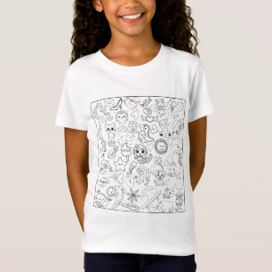 Happy Doodles Colour Together Kids T-shirt