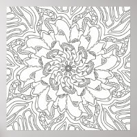 Happy Doodles: Colouring Page for Adults