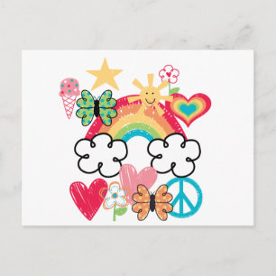Happy Doodles Postcard