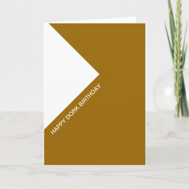 Happy Dork Birthday Card (Front)