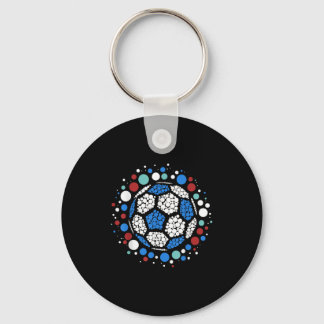 Happy Dot Day 2025 Polka Dot Soccer Ball Lover Boy Key Ring