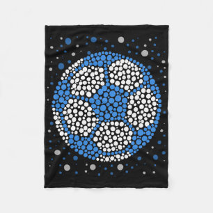 Happy Dot Day 2025 Polka Dot Soccer Ll Lover Boys Fleece Blanket